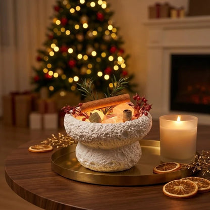 Sandalwood Essential Oil & Orange Salt Stone Diffuser Gift Set