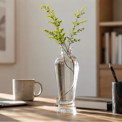 Clear Borosilicate Glass Bud Vase