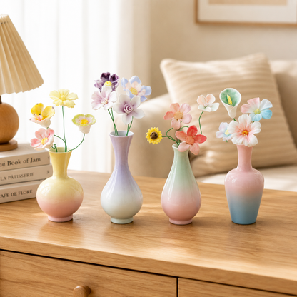 Crackle Glaze Gradient Vase（4pc）