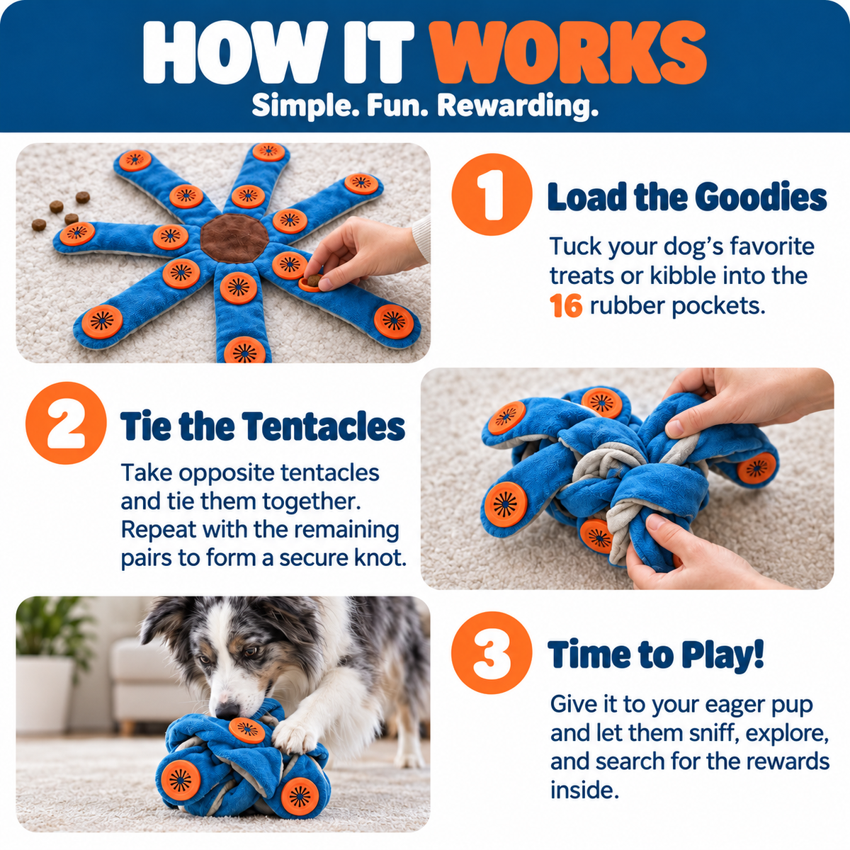 LIMITED DISCONT - Dogtopus™ Interactive Treat-Hiding Dog Toy