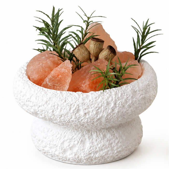 Sandalwood Essential Oil & Orange Salt Stone Diffuser Gift Set