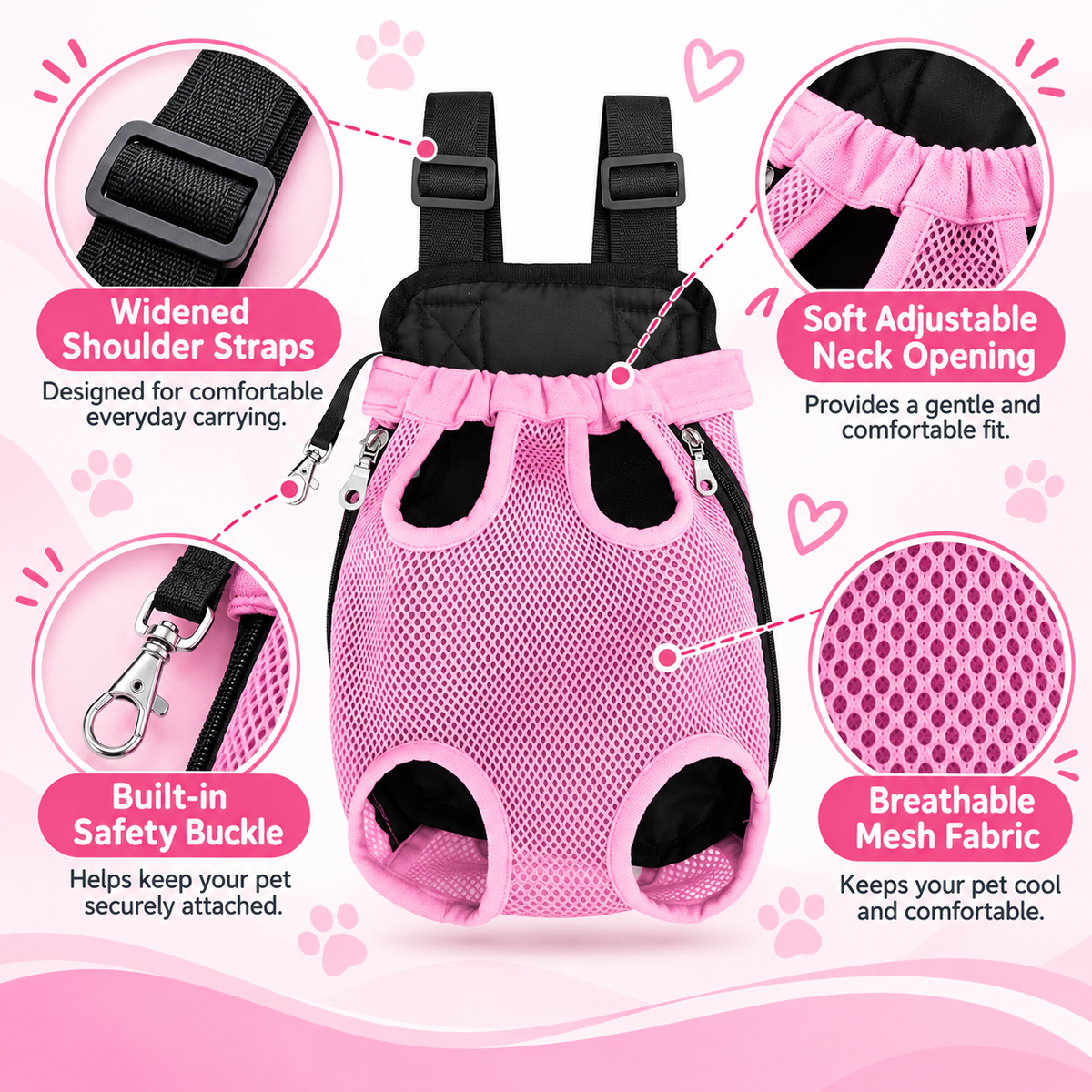 🩷Pet Carrier Backpack for Cats and Small Dogs
